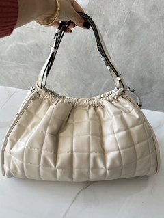 Bolsa Tote Média Gucci Deco Branca Italiana - Romaly Grifes Bolsas