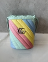 Bolsa Gucci Marmont Mini Bucket Candy Colorida Italaina