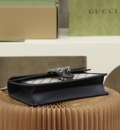 Imagem do Bolsa Gucci Dionysus Média Preta e Bege Italiana