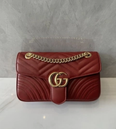 Bolsa Gucci Marmont Pequena Bordô Italiana - comprar online