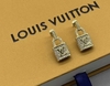 Brinco Louis Vuitton Cadeado com Strass Italiana