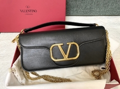 Bolsa VLTN Locò Shoulder Preta Italiana