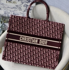 Bolsa Dior Book Tote Oblique Vermelha Italiana