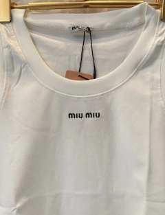 Regata Branca Miu Miu Italiana - comprar online