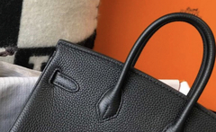 Imagem do Bolsa Hermes Birkin 25 Preta Italiana