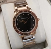 Relógio Bulgari Feminino Rosé com Fundo Preto Italiana