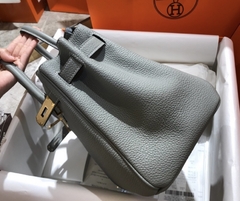 Bolsa Hermes Birkin 25 Cinza Azulado italiana - comprar online