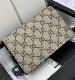 Bolsa Gucci Dionysus Super Mini GG Supreme Bege e Preta Italiana na internet