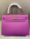 Bolsa Hermès Kelly 28 Rosa Epsom Italiana
