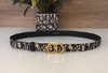 Cinto Dior Saddle Oblique Azul Italiana