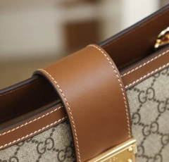 Imagem do Bolsa Gucci Padlock Shoulder Média GG e Marrom Italiana