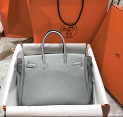 Bolsa Hermes Birkin 25 Cinza Azulado italiana - comprar online