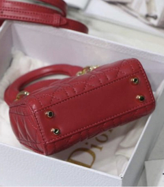 Bolsa Lady Dior Micro Vermelha Italiana - loja online