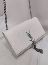 Bolsa YSL Kate Croco Branco Italiana