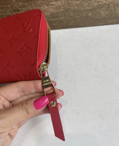 Carteira Louis Vuitton Zippy Monogram Empreinte Vermelha Italiana na internet