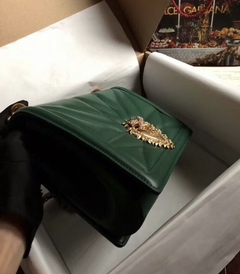 Bolsa D&G Devotion Matelassê Verde Italiana na internet