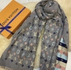 Echarpe Louis Vuitton Lã Cinza Italiana