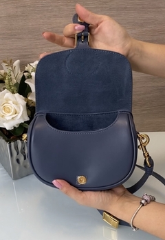 Bolsa Dior Bobby Pequena Azul Italiana - Romaly Grifes Bolsas