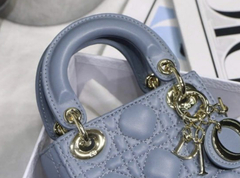 Bolsa Lady Dior Micro Azul Italiana - Romaly Grifes Bolsas