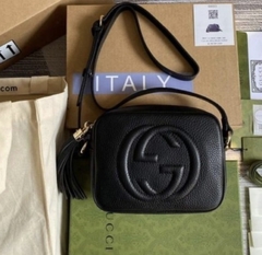 Bolsa Gucci Soho Disco Preta Italiana