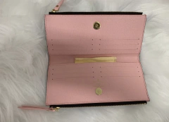 Carteira Louis Vuitton Adele Zíper Duplo Rosa Italiana - Romaly Grifes