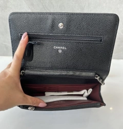 Bolsa Chanel Woc Caviar Preta com Prata Italiana na internet