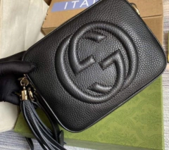 Bolsa Gucci Soho Disco Preta Italiana - comprar online