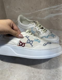 Tênis Gucci Branco com Aplicações Italiana - comprar online