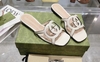 Sandália Flat Gucci Off White Italiana