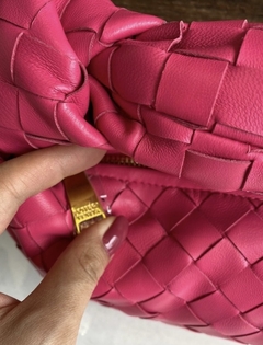 Bolsa Mini Jodie Bottega Veneta Pink Italiana - Romaly Grifes Bolsas