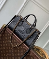 Bolsa Louis Vuitton OnTheGo East West Preta Italiana