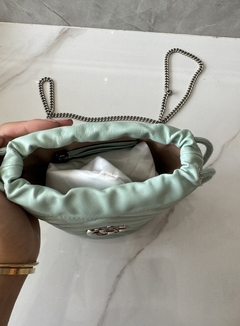 Bolsa Gucci Marmont Mini Bucket Verde Italiana - Romaly Grifes Bolsas