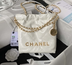 Bolsa Chanel 22 Pequena Branca Italiana