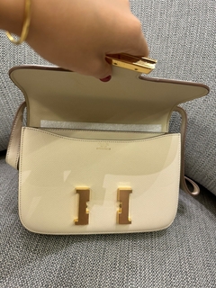 Bolsa Hermes Constance Off White com Dourado 24 Italiana - loja online