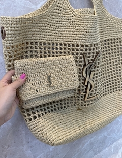 Bolsa YSL Icare Em Ráfia Italiana - loja online