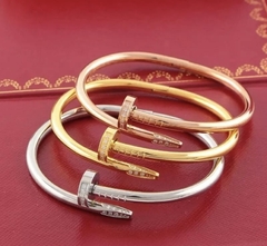 Pulseira Bracelete Cartier Prego Juste Un Clou com Brilho Italiana