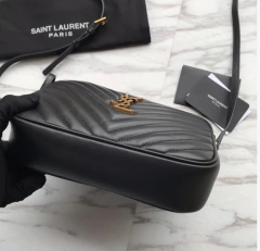 Bolsa YSL Lou Preta Italiana - loja online