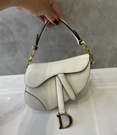 Bolsa Dior Mini Saddle Off White Italiana - comprar online