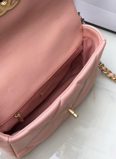 Bolsa Chanel 19 Rosa Italiana