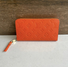 Carteira Louis Vuitton Zippy Monogram Empreinte Laranja Italiana