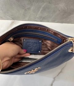 Bolsa Prada Tessuto Hobo Azul Marinho Italiana