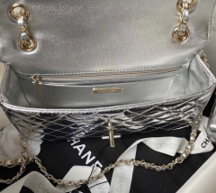 Imagem do Bolsa Chanel Mini & Porta Moeda De Estrela Prata Italiana