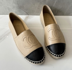 Espadrille Chanel Bege e Preta Italiana