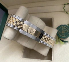 Relógio Rolex 36mm Prata e Dourado com Fundo Branco Italiana - comprar online