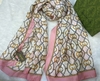 Lenço Gucci Off White e Rosa Italiana