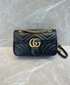 Bolsa Gucci Marmont Mini Shoulder Preta Italiana