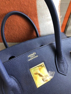 Bolsa Hermes Birkin 30 Azul Marinho Italiana na internet