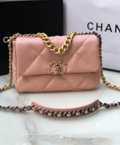Bolsa Chanel 19 Rosa Italiana