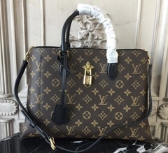 Bolsa Louis Vuitton Flower Tote Preta Italiana