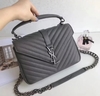 Bolsa YSL College Cinza Italiana